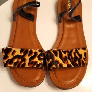 Express Leopard Print Sandals